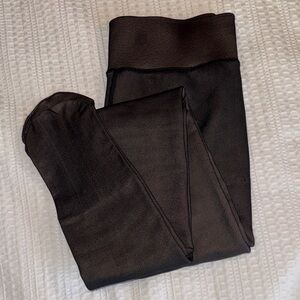 Black fleece lined tights